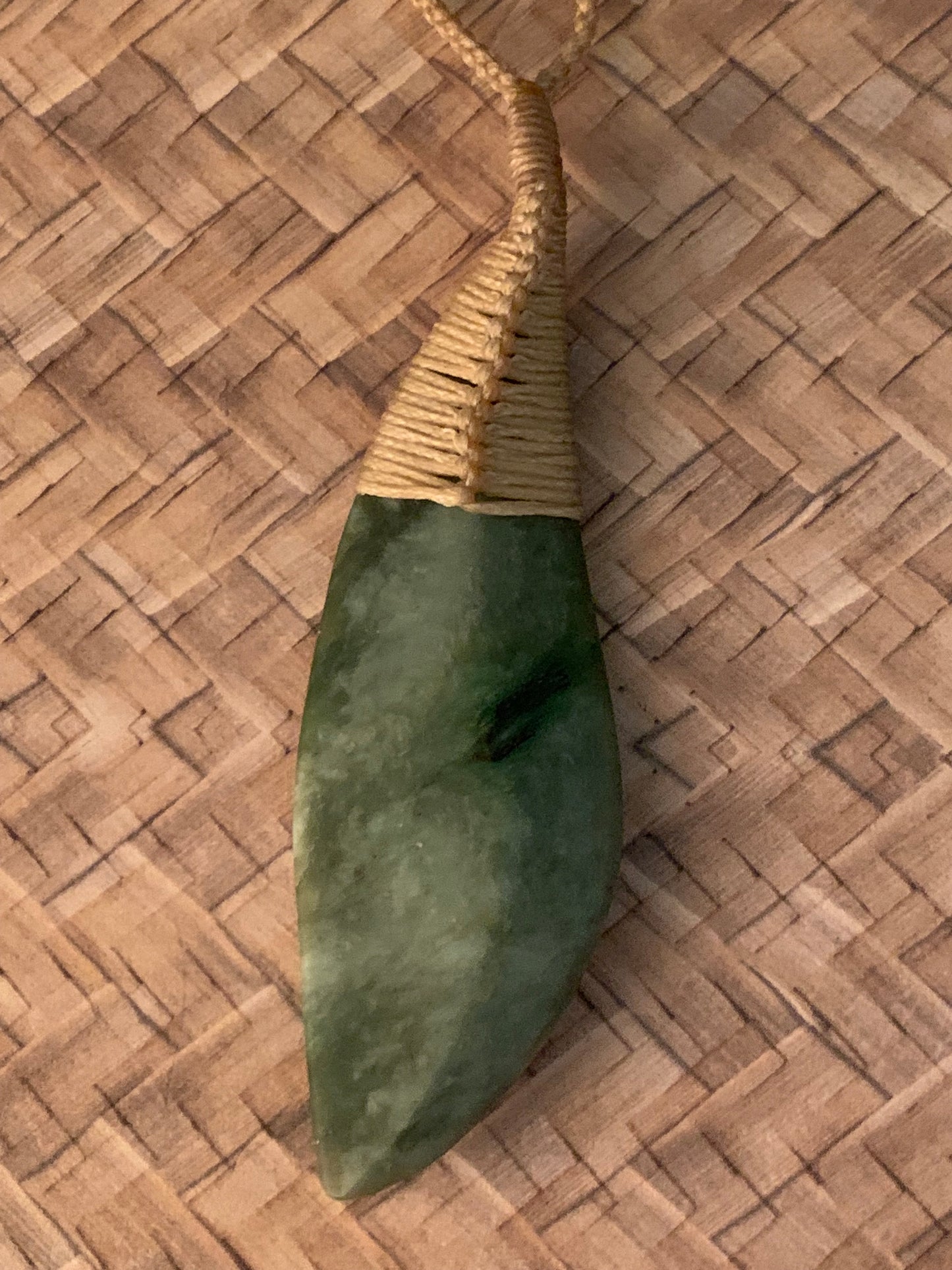 Pounamu Freeform Pendant 80mm