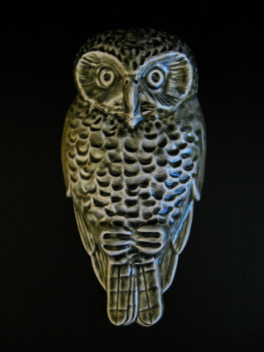Ceramic Ruru (Owl) by Bob Steiner (soda green sand)