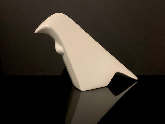 Ceramic Stylised Tui by Bob Steiner (white)