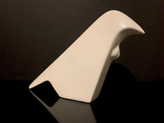 Ceramic Stylised Tui by Bob Steiner (white)