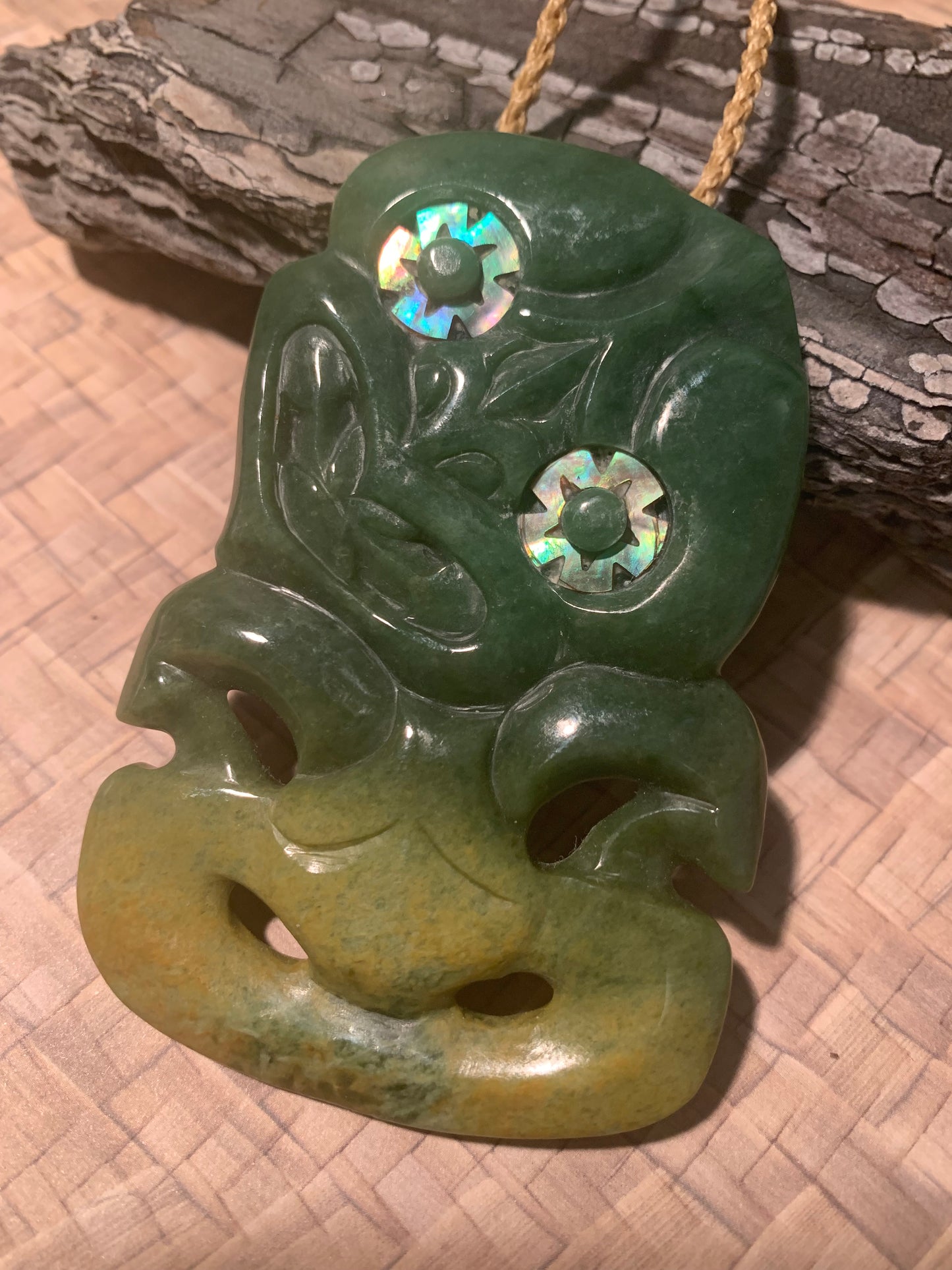 Pounamu Hei Tiki by Alex Sands 85mm