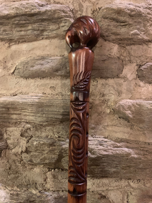 Carved Rakau Korero - Kiwi Design - by Wood Masters