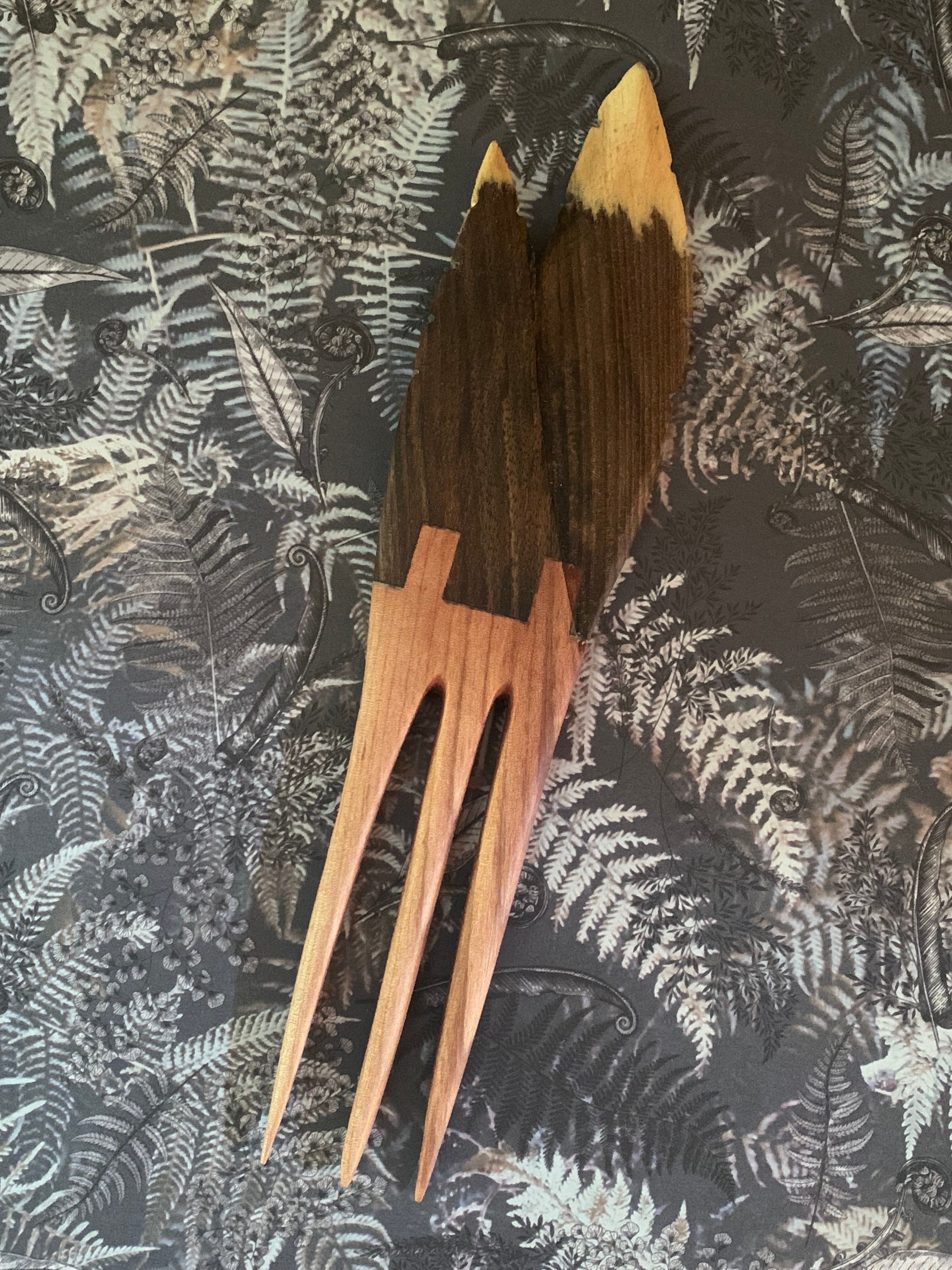 Maori Razor Design Hair Maori Design Heru Hair Comb by Shayne O'Neill – silverferngallery