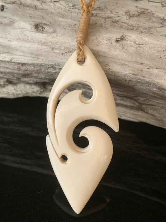 Bone Freeform Pendant - by Peter Mitchell