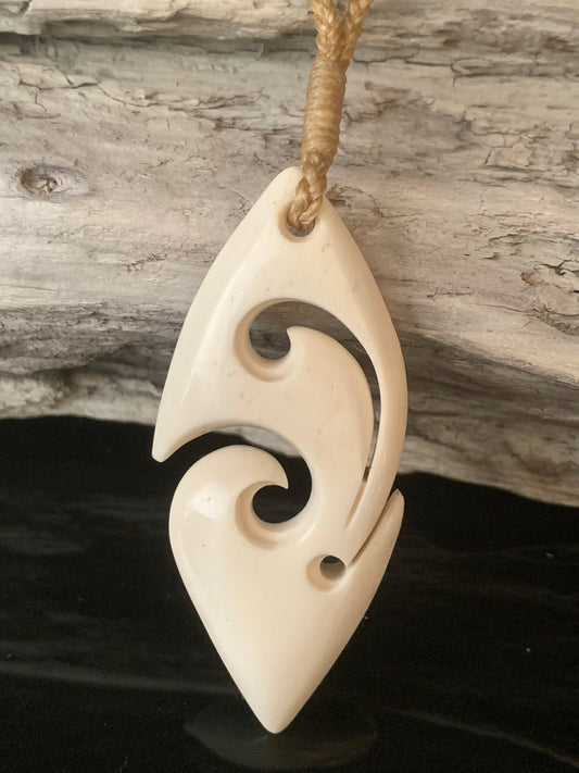 Bone Freeform Pendant - by Peter Mitchell