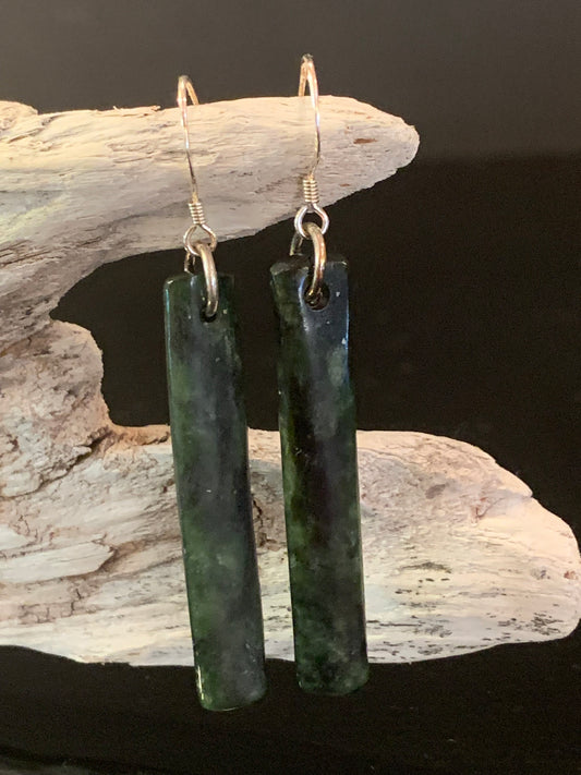 Pounamu Mau Taringa (Earrings)