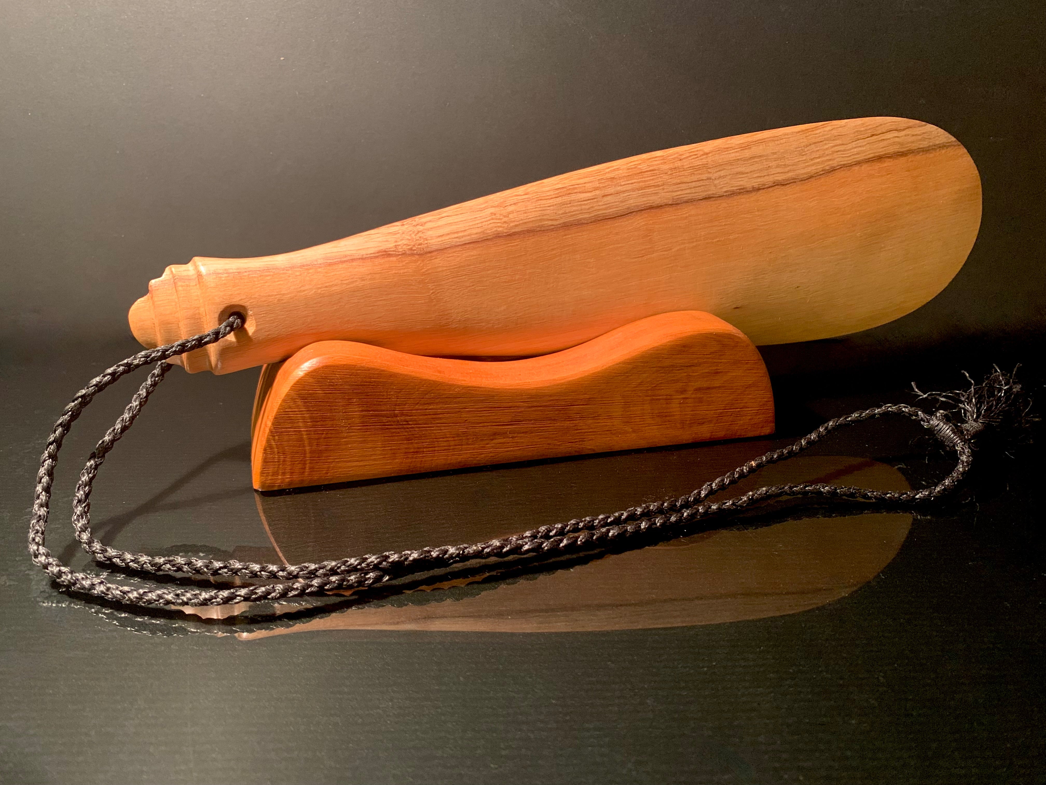 New Zealand Maori Carved Patu (club) on stand – silverferngallery
