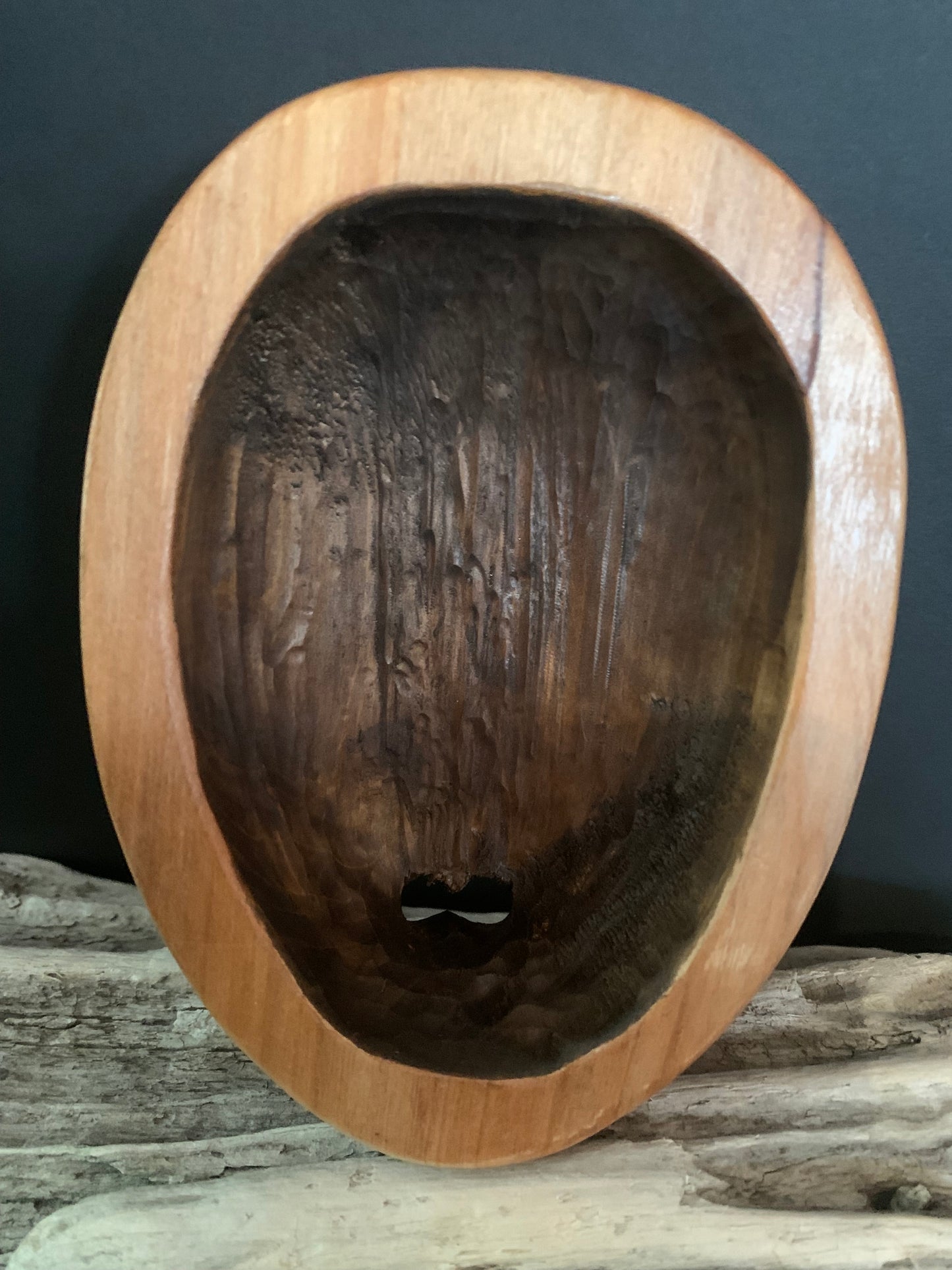 Hand Carved Parata Mask (female)14cm by Thomas Hansen