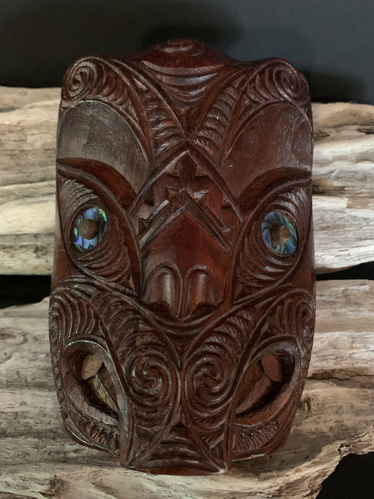 Hand Carved Wheku Mask 13cm by Thomas Hansen