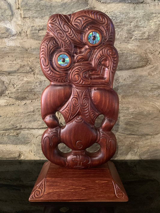 Carved Tiki on base - 50cm by Wood Masters