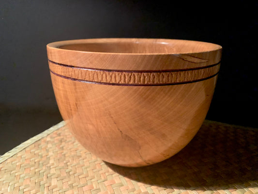 Wooden Bowl by Mark Russell - Tawa No418