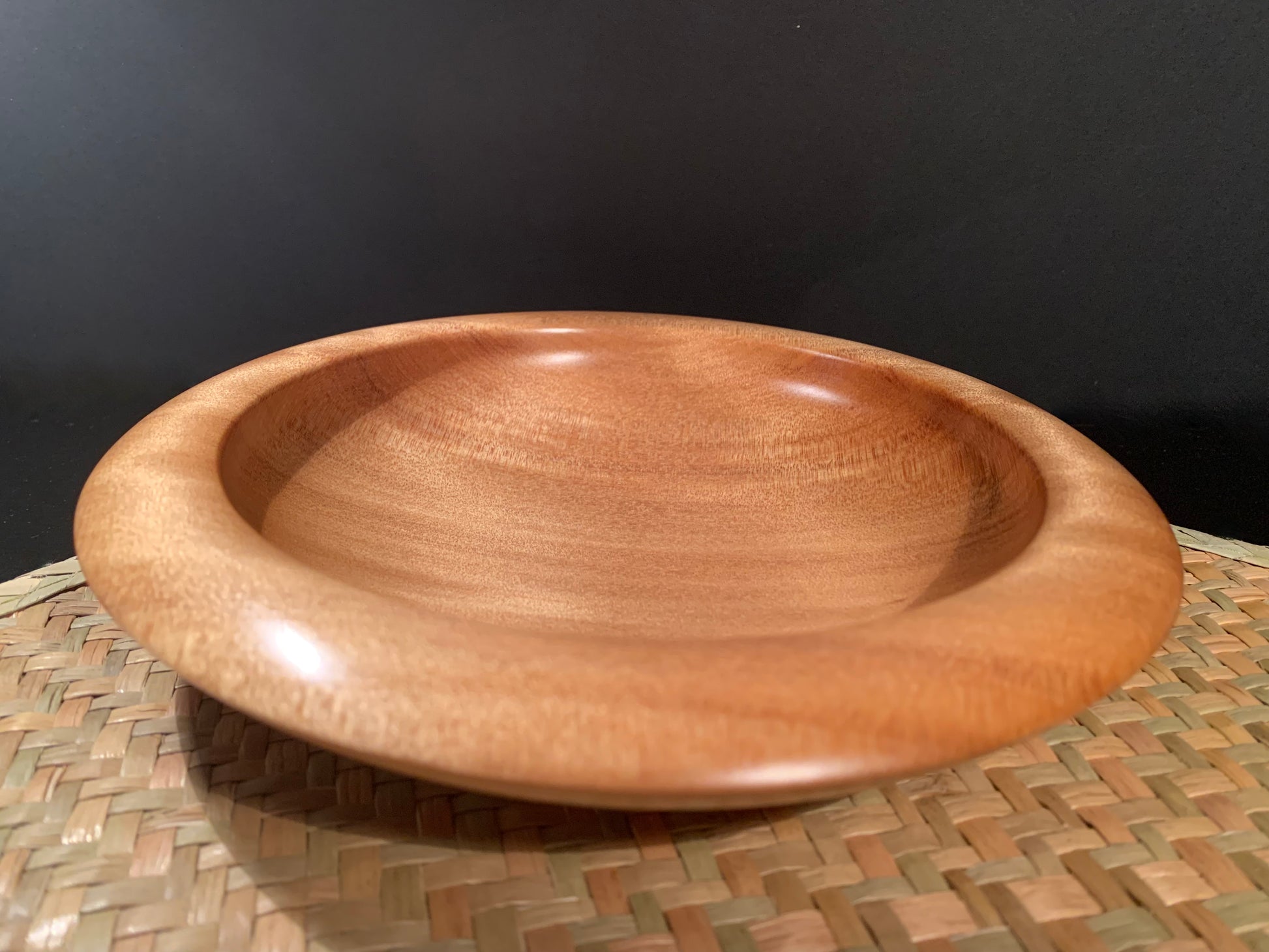 Turned kauri wooden bowl.