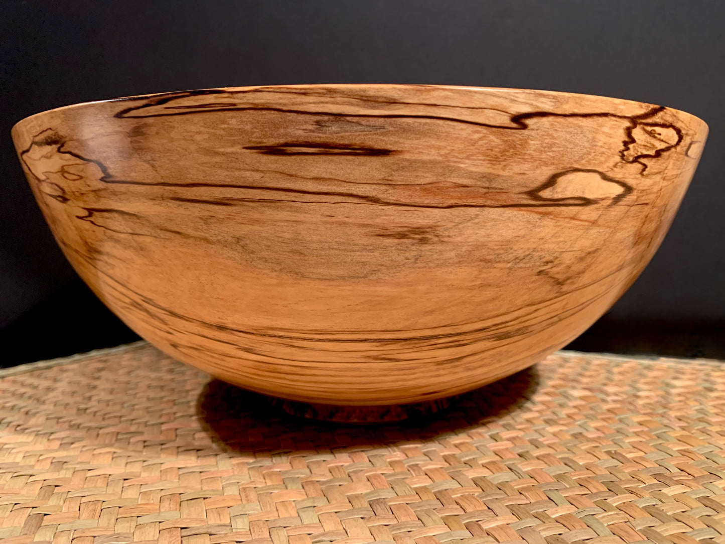 Wooden Bowl by Mark Russell - Black Beech No387