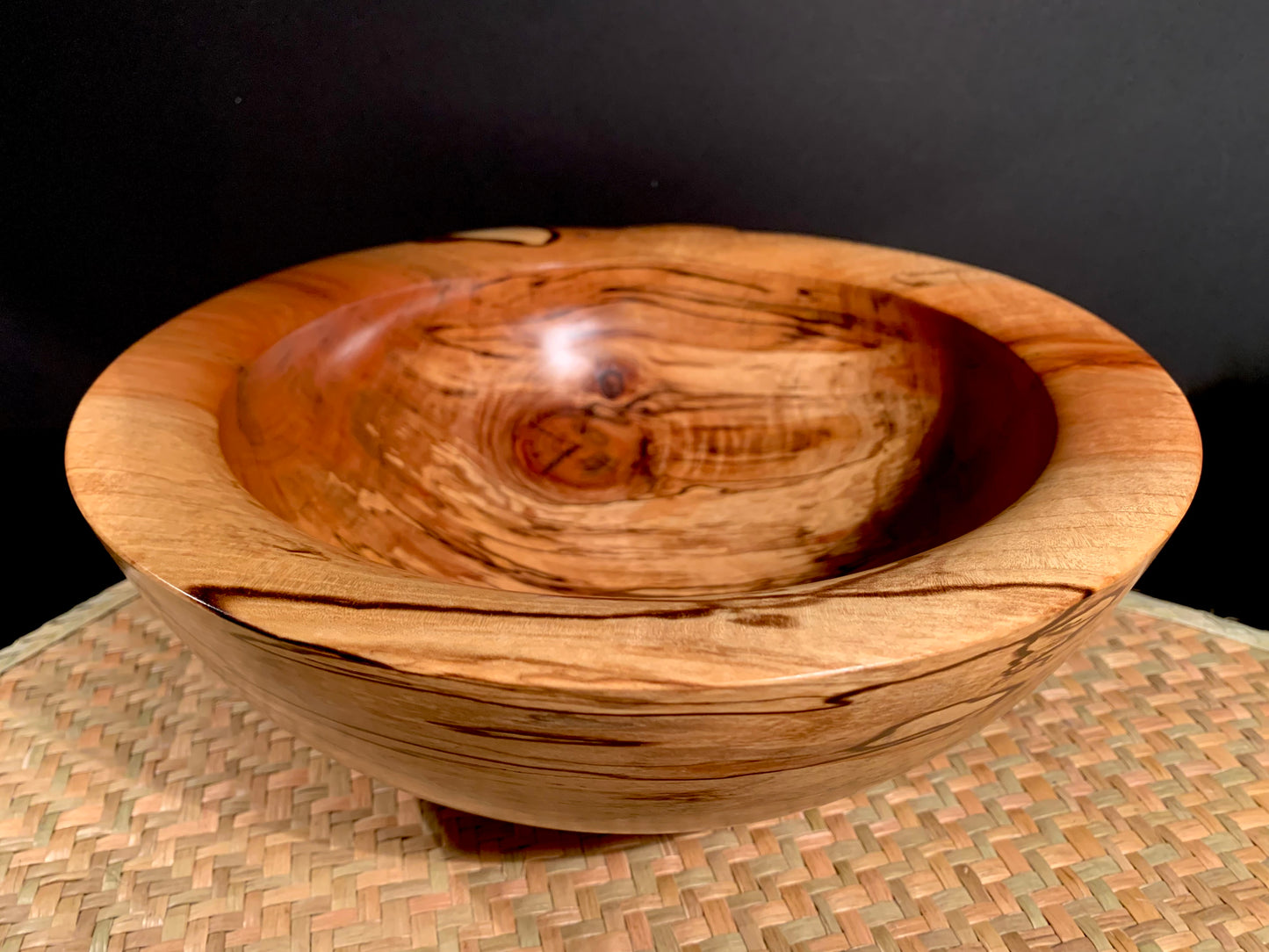 Wooden Bowl by Mark Russell - Black Beech No387