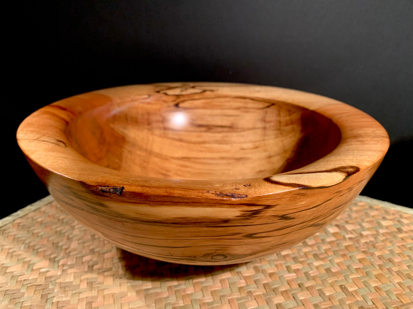 Wooden Bowl by Mark Russell - Black Beech No387