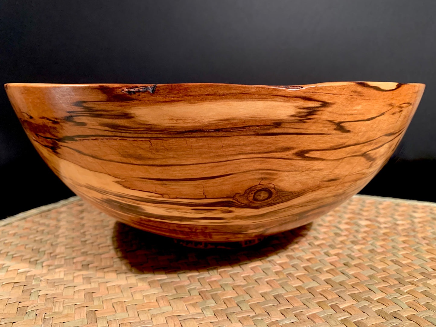 Wooden Bowl by Mark Russell - Black Beech No387