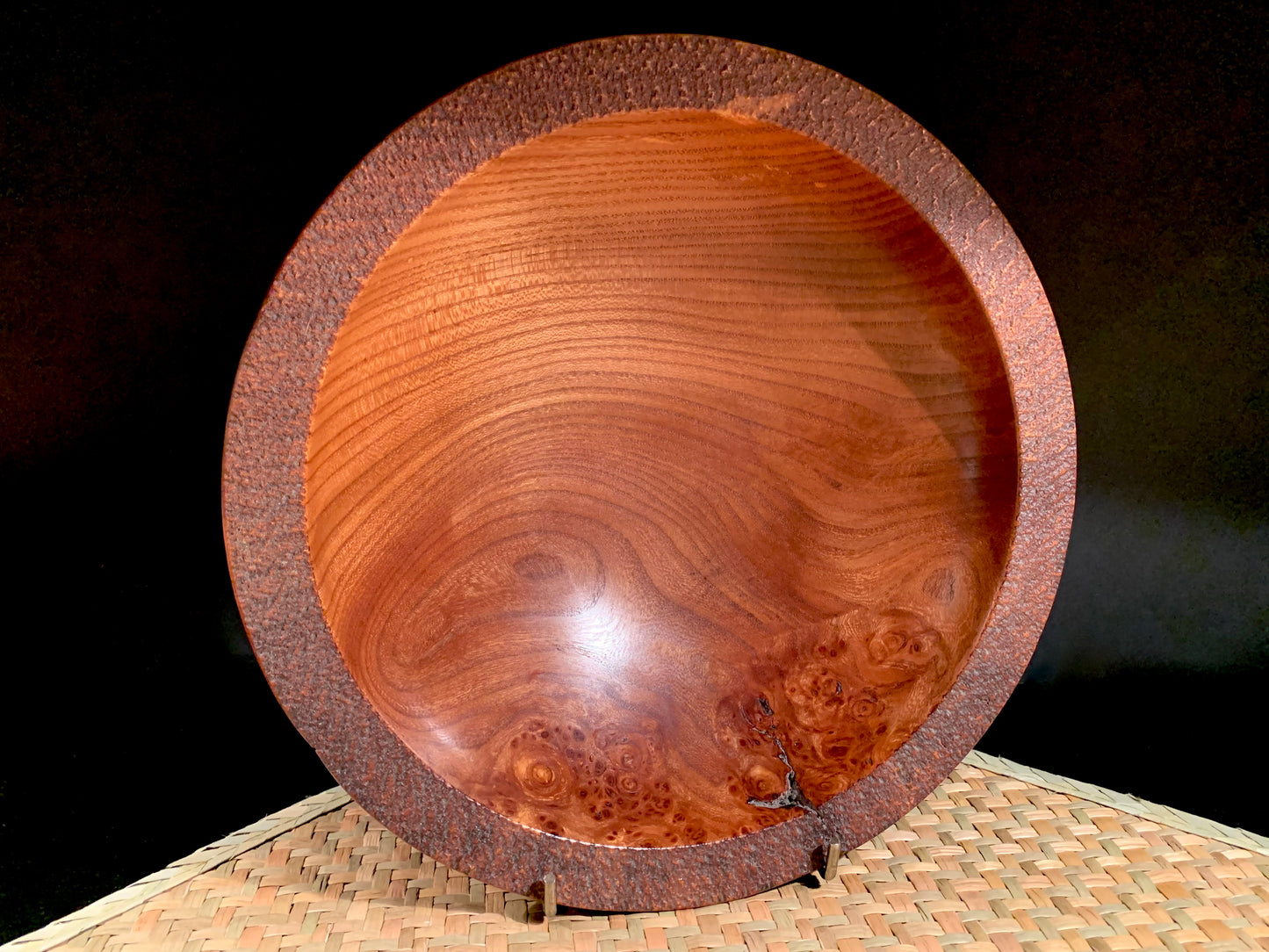 Wooden Bowl by Mark Russell - Strawberry Tree No376