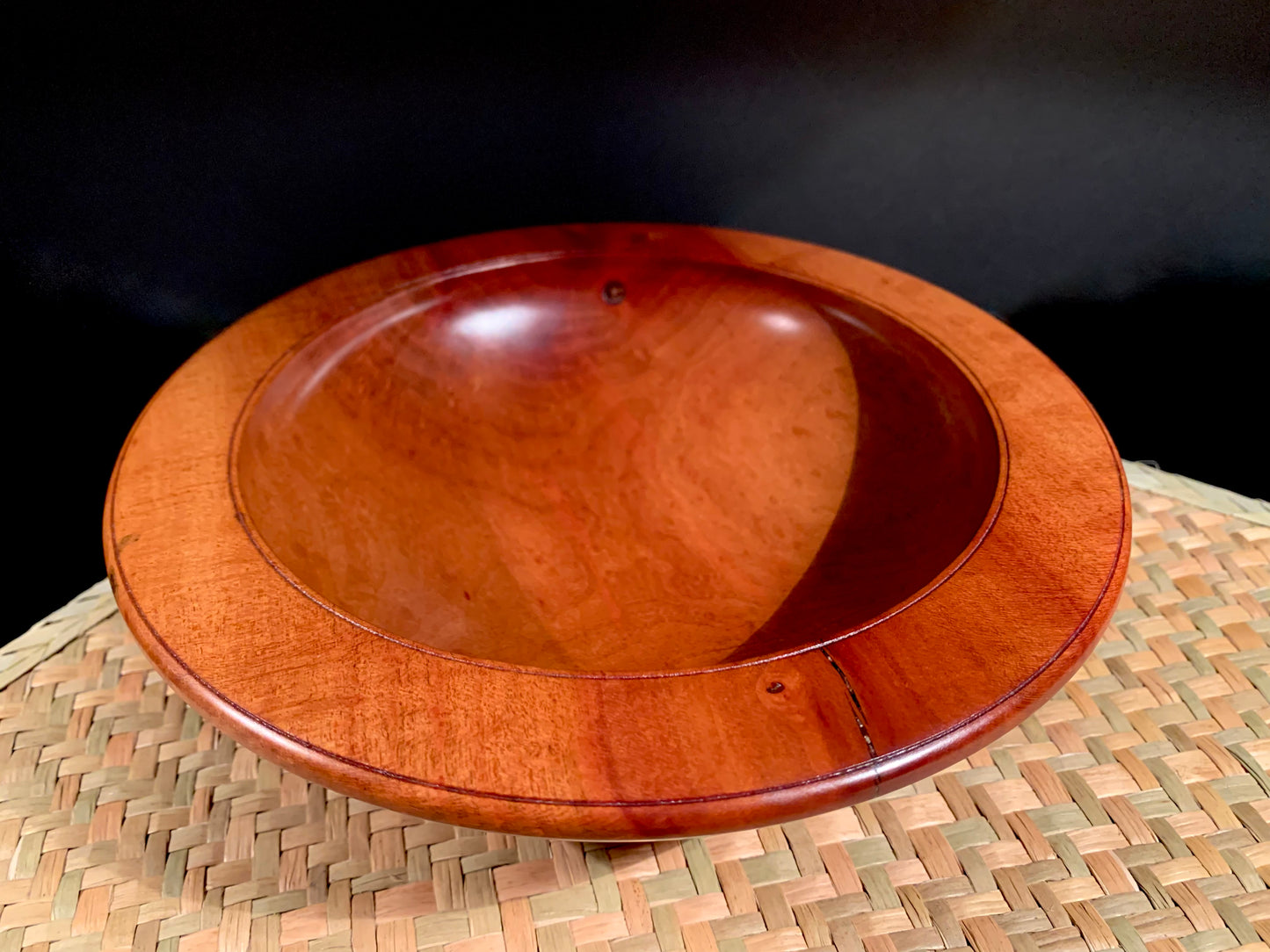 Wooden Bowl by Mark Russell - Strawberry Tree No376