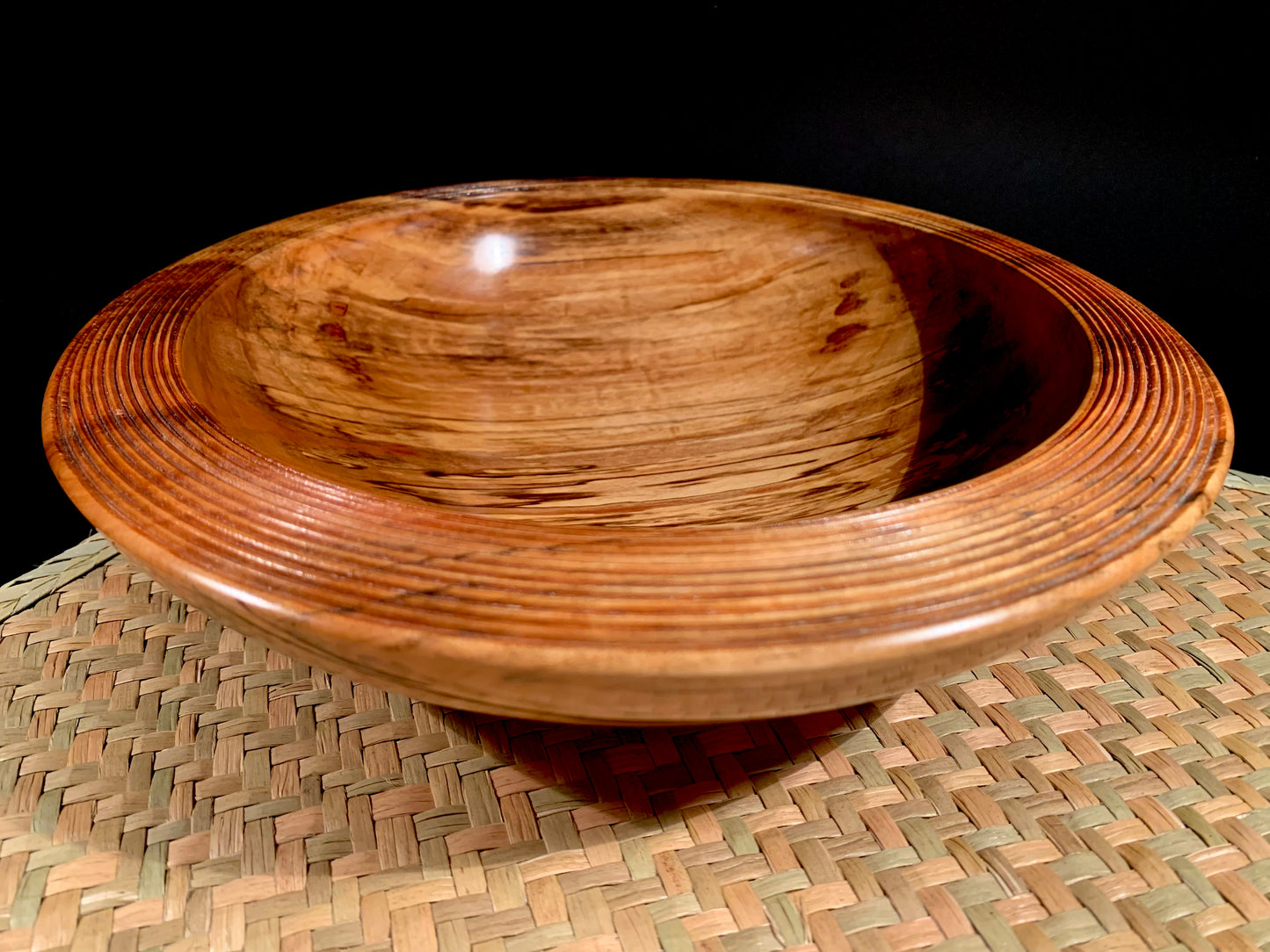 Wooden Bowl by Mark Russell - Tawhairauriki (Black Beech) No410