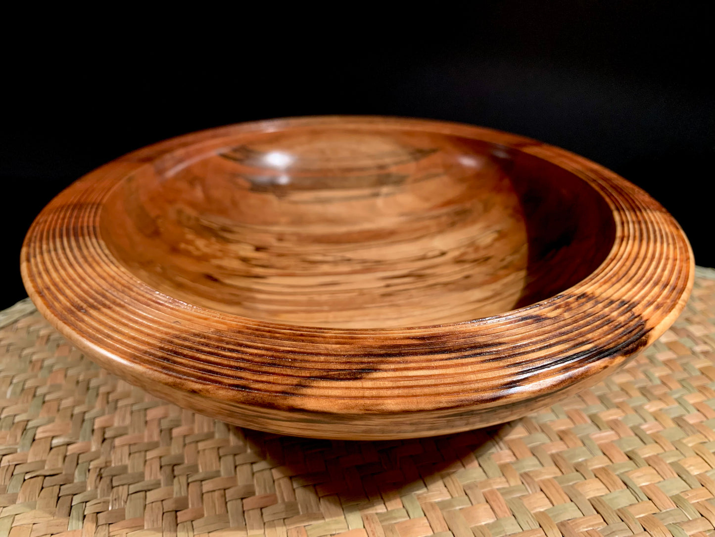 Wooden Bowl by Mark Russell - Tawhairauriki (Black Beech) No410