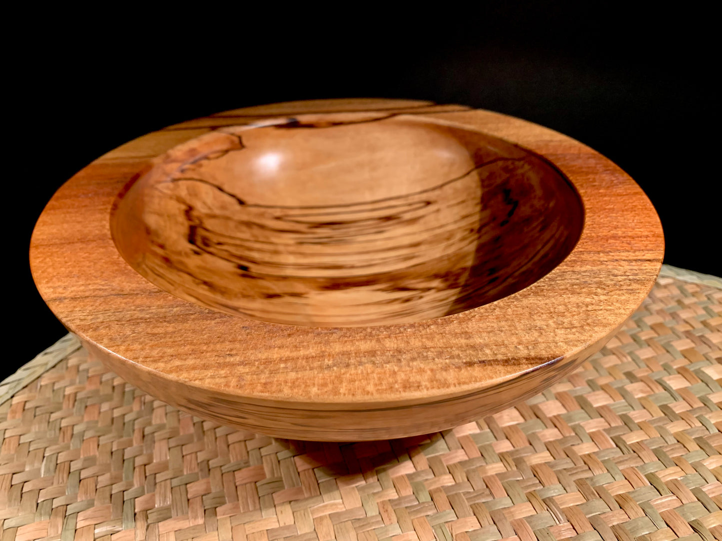 Wooden Bowl by Mark Russell - Tawhairauriki (Black Beech) No381