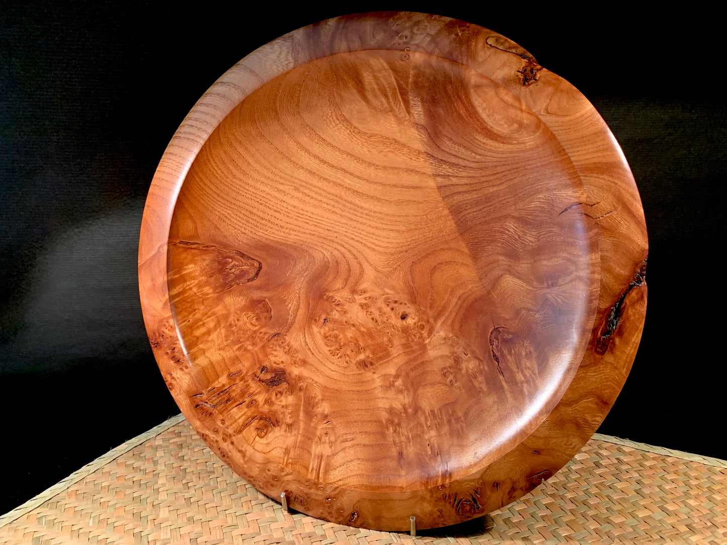 Wooden Bowl by Mark Russell - Elm Burr No215