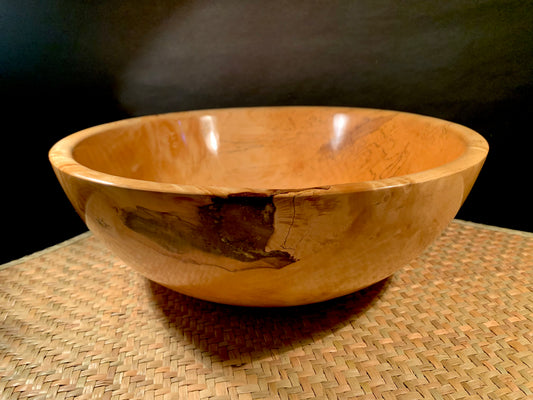 Wooden Bowl by Mark Russell - Box Elder Burr No413