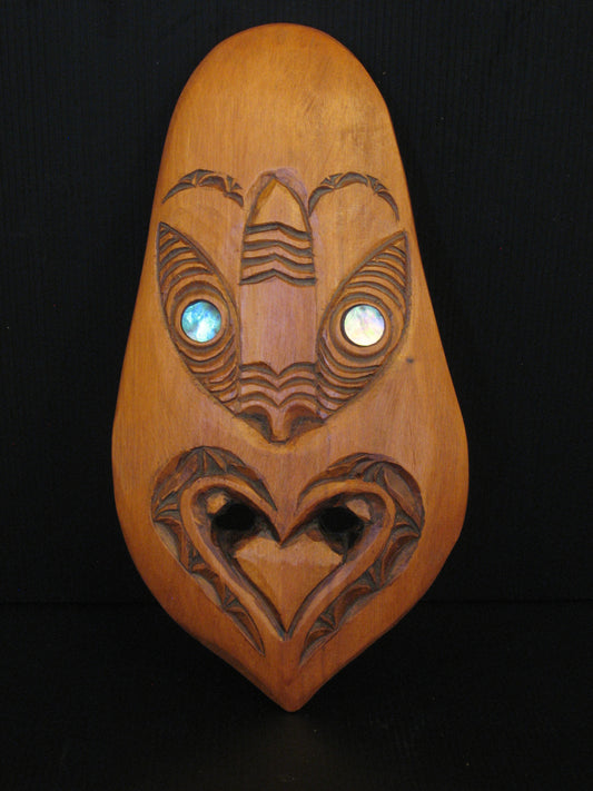 New Zealand Maori Mask Carving by Gary Holder Silver Fern Gallery