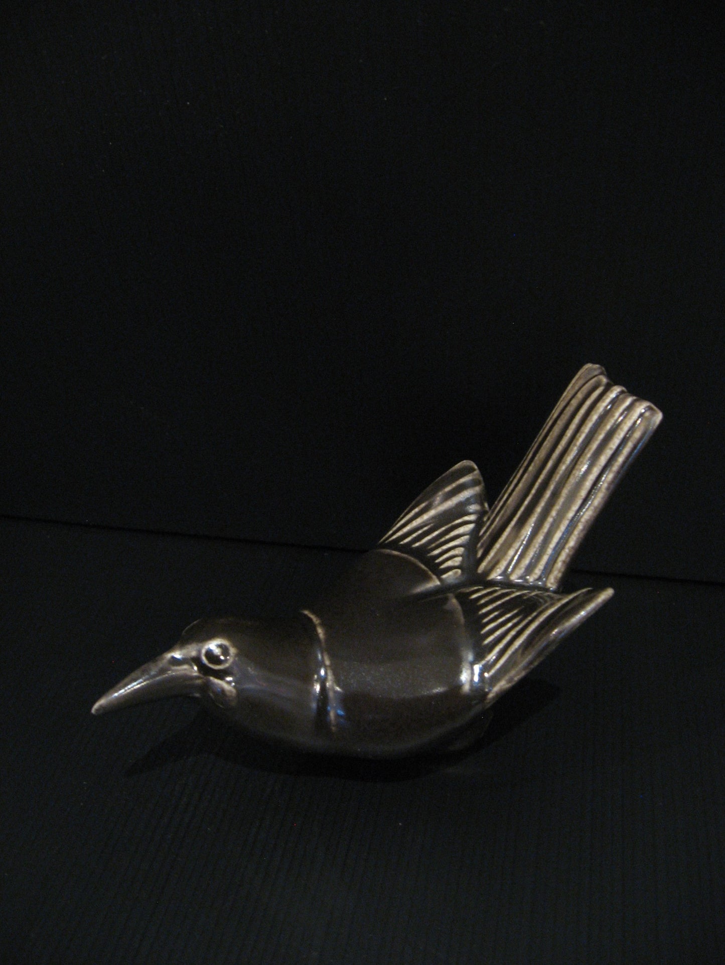 Ceramic Tieke (Saddleback) by Bob Steiner Silver Fern Gallery