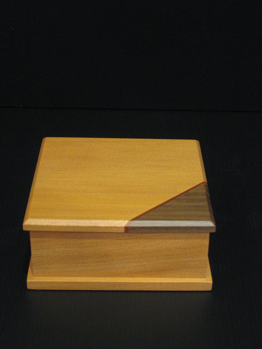 Wooden Cufflink or Earring Box by Timber Arts Silver Fern Gallery