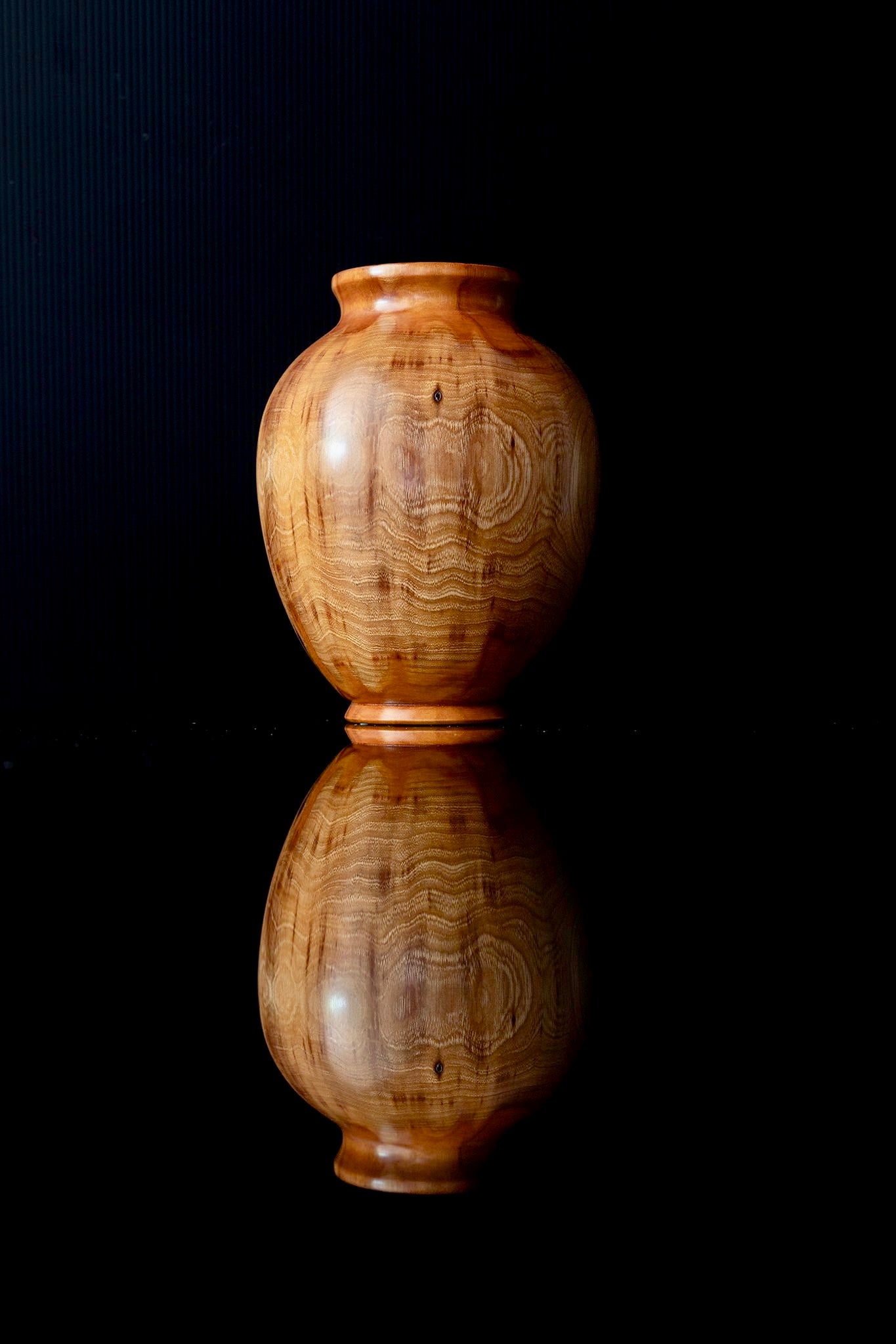 Matagouri Wood Vase by Woodturner Mark Russell No388
