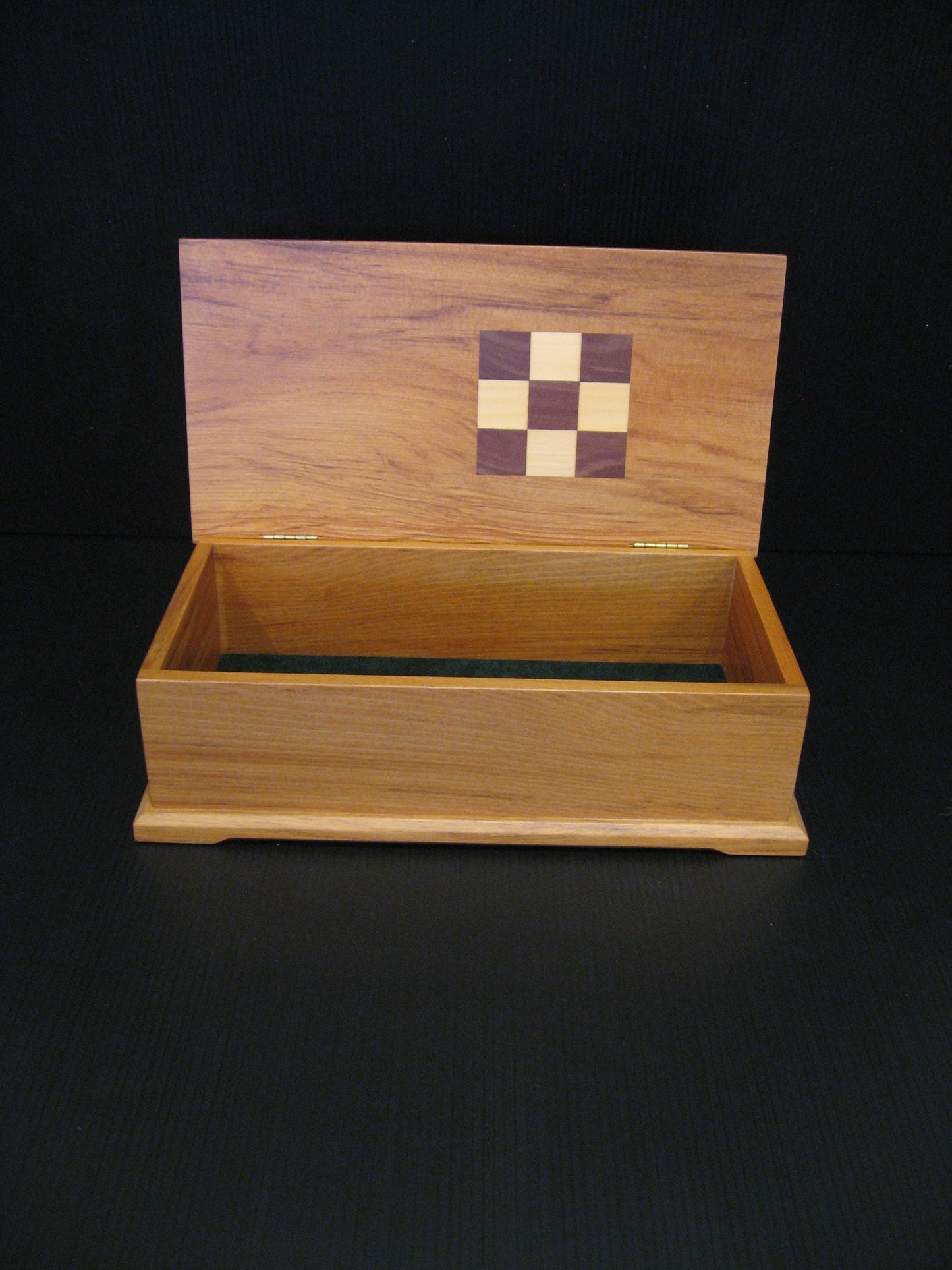 Inside Rimu Patterned Wooden Box by Timber Arts of New Zealand Silver Fern Gallery