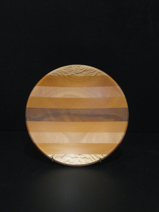 Plate from NZ Laminated Native Timbers by Timber Arts formerly Sovereign Woodware Silver Fern Gallery