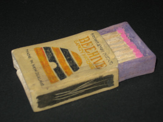 Hand Carved Wooden Match Box by Kevin McCardell Silver Fern Gallery