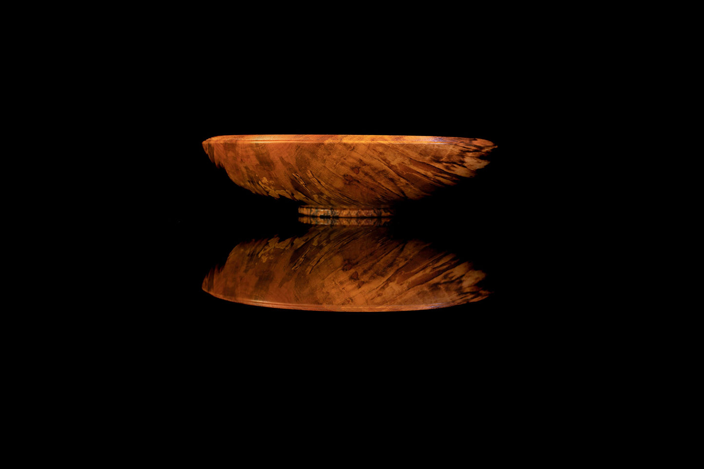 Tawhairauriki Black Beech Wood Bowl by Woodturner Mark Russell No410