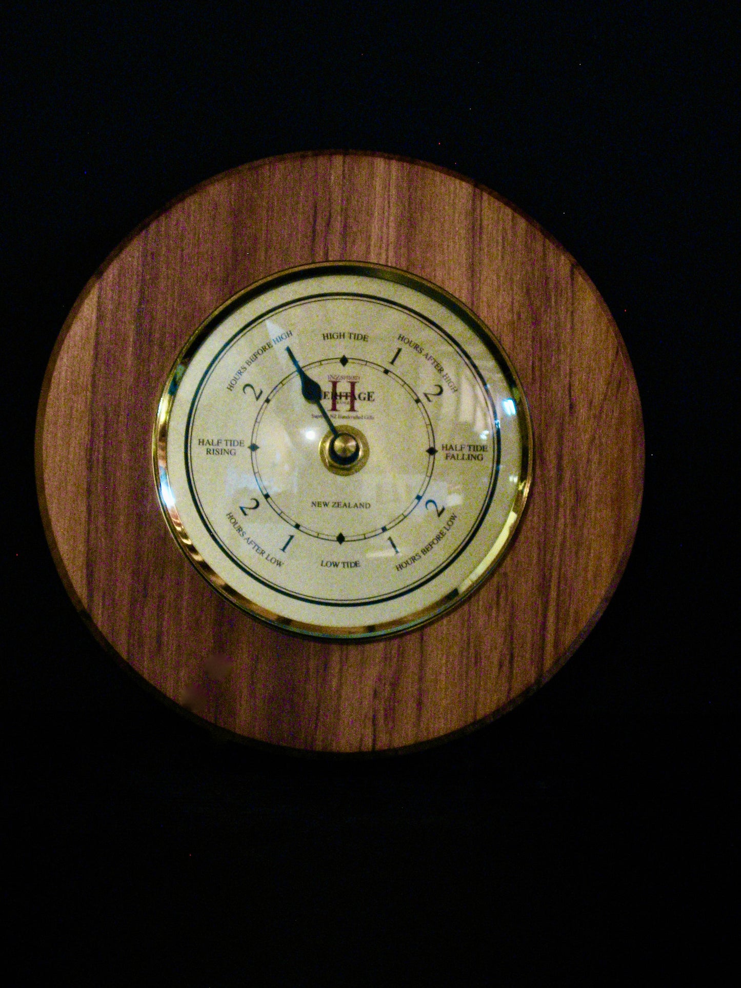 Rimu Tide Clock - by Heritage Woodware