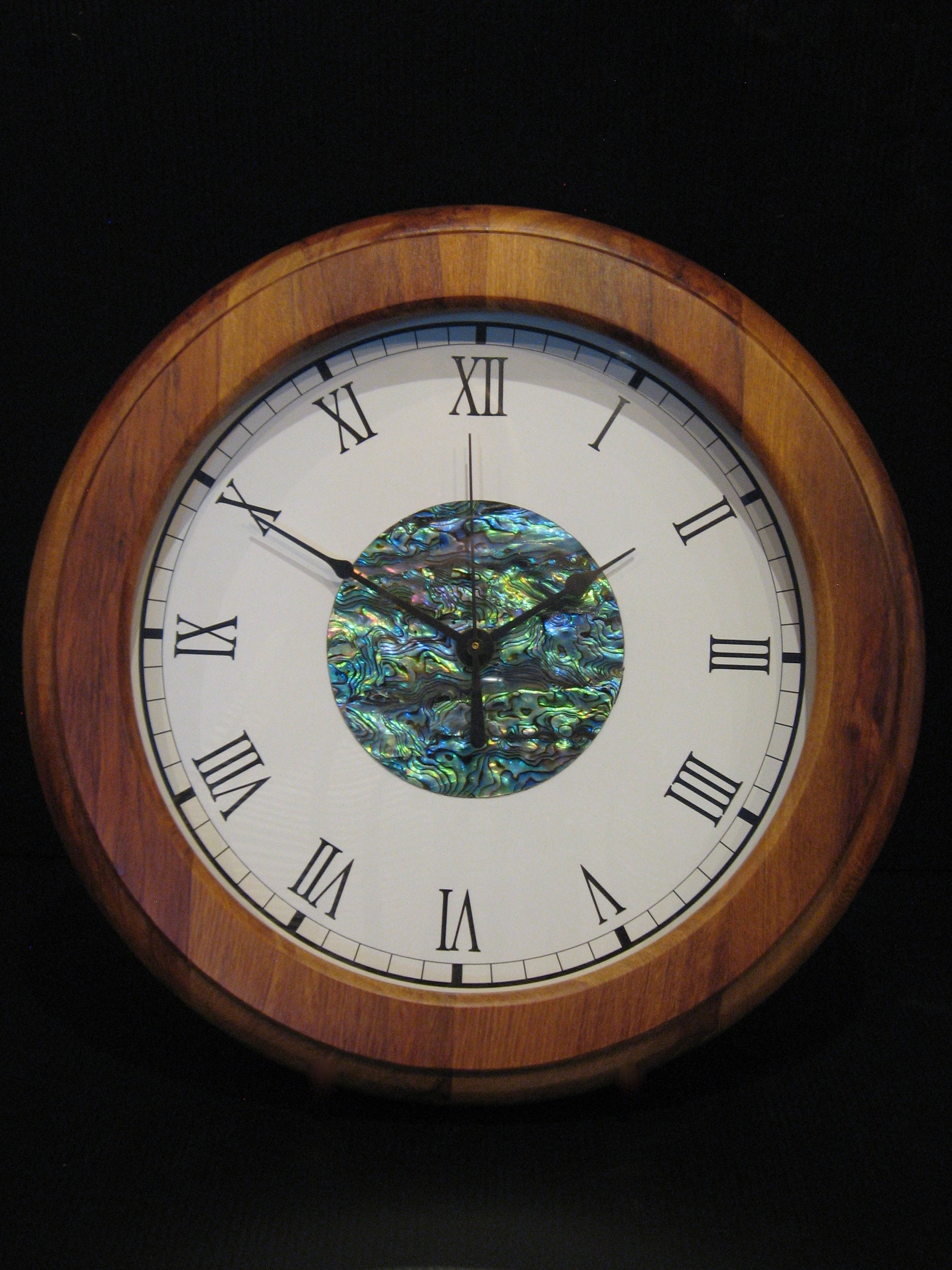 Rimu and Paua Clock by Heritage Woodware Silver Fern Gallery