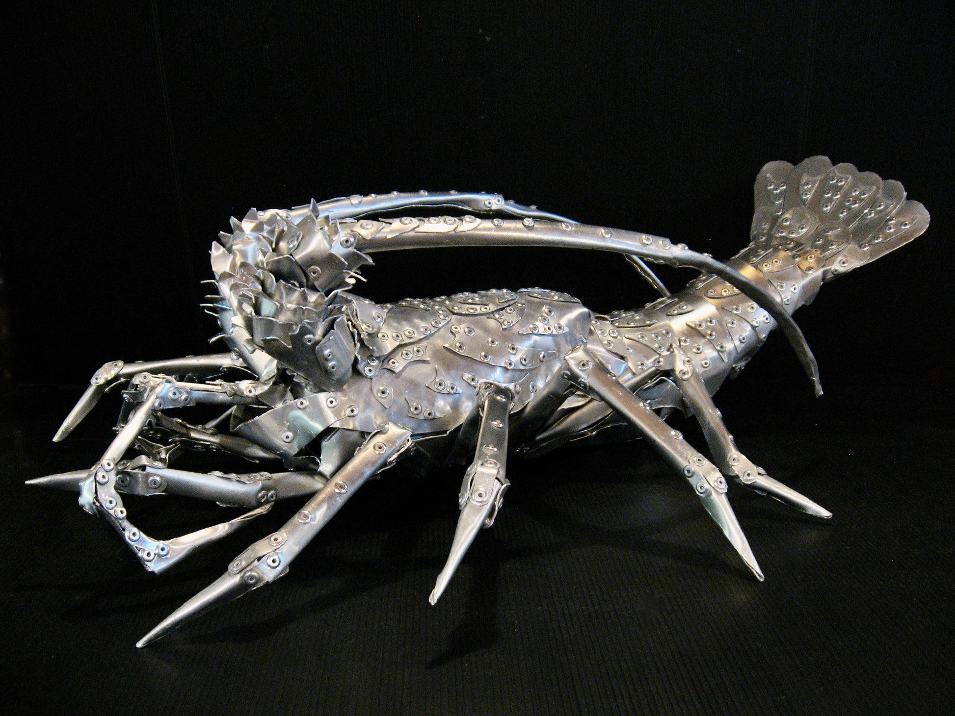 Aluminium Koura (crayfish) Sculpure by Harley Moore 60cm