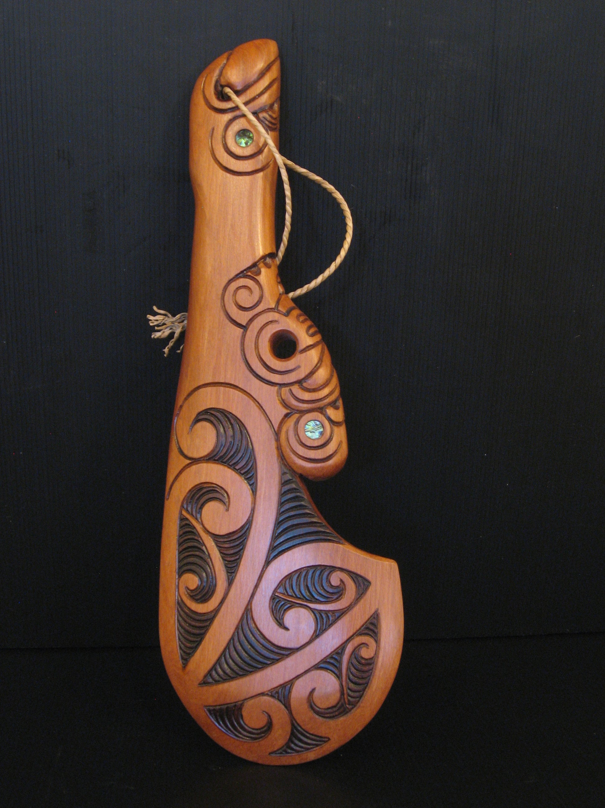 Hand Carved Maori Wahaika Club by Jason Holder Silver Fern Gallery