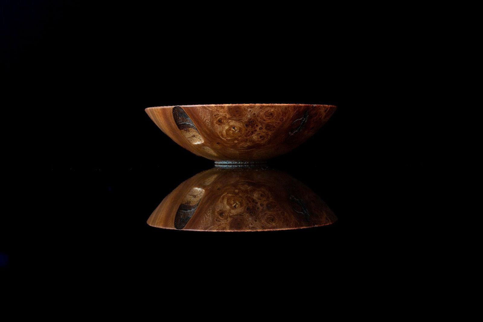 Elm Wood Bowl by Woodturner Mark Russell No299