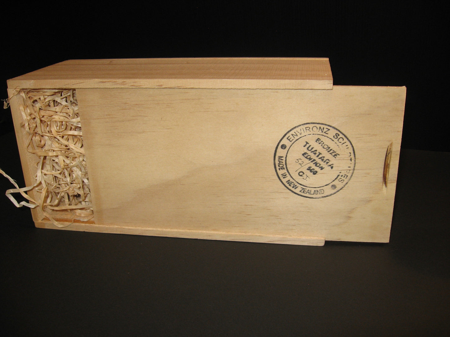 MDF Box for Bronze Sculpture New Zealand Native Tuatara by Kenmore Auton Silver Fern Gallery