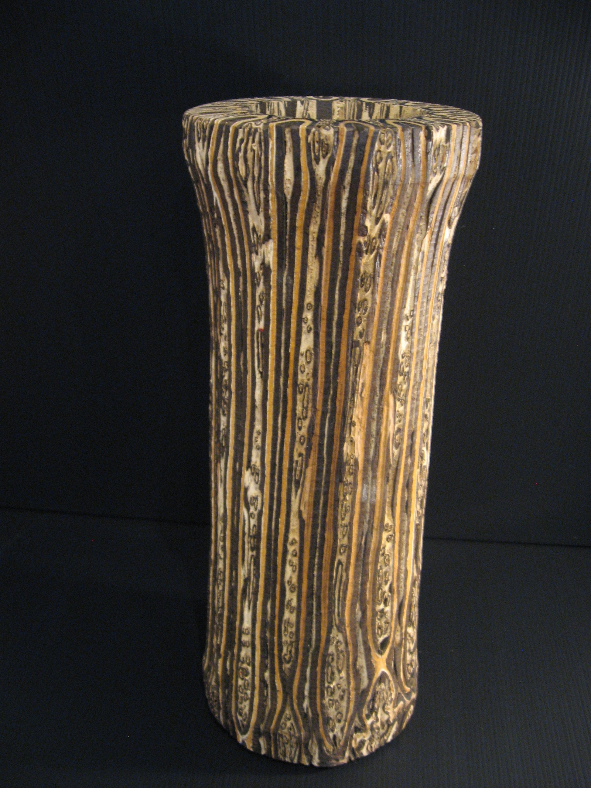 Ponga Wooden Vase New Zealand Native Wood by Fernwood Silver Fern Gallery