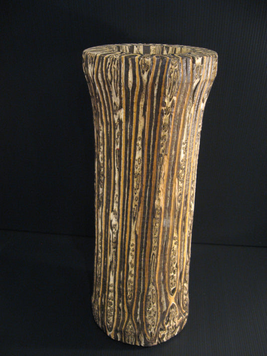 Ponga Wooden Vase New Zealand Native Wood by Fernwood Silver Fern Gallery