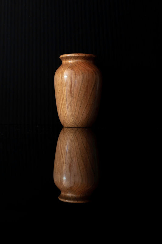 New Zealand Tawhai Beech Wood Vase by Woodturner Mark Russell No369