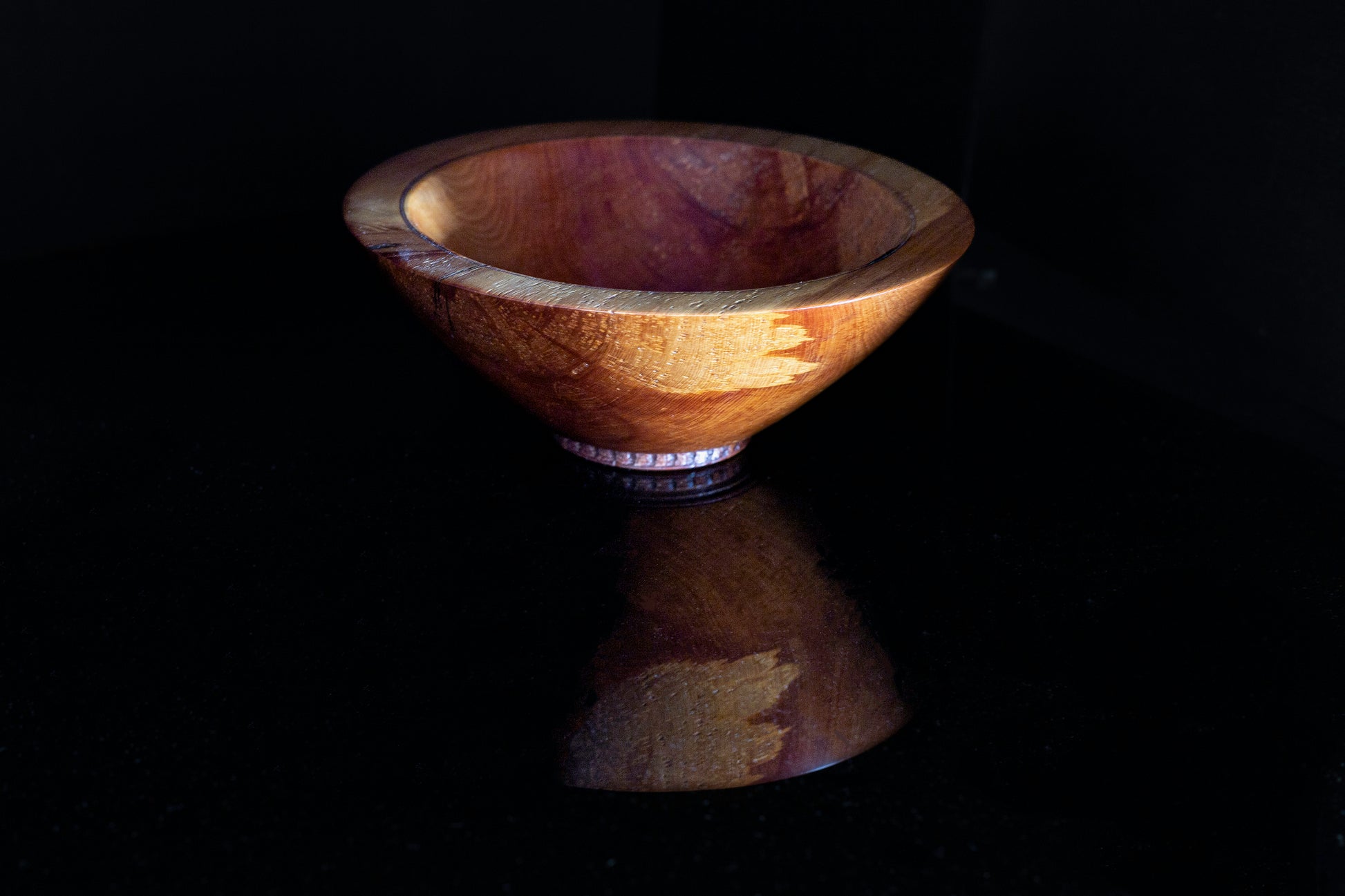 Totara Wood Bowl by Woodturner Mark Russell No335