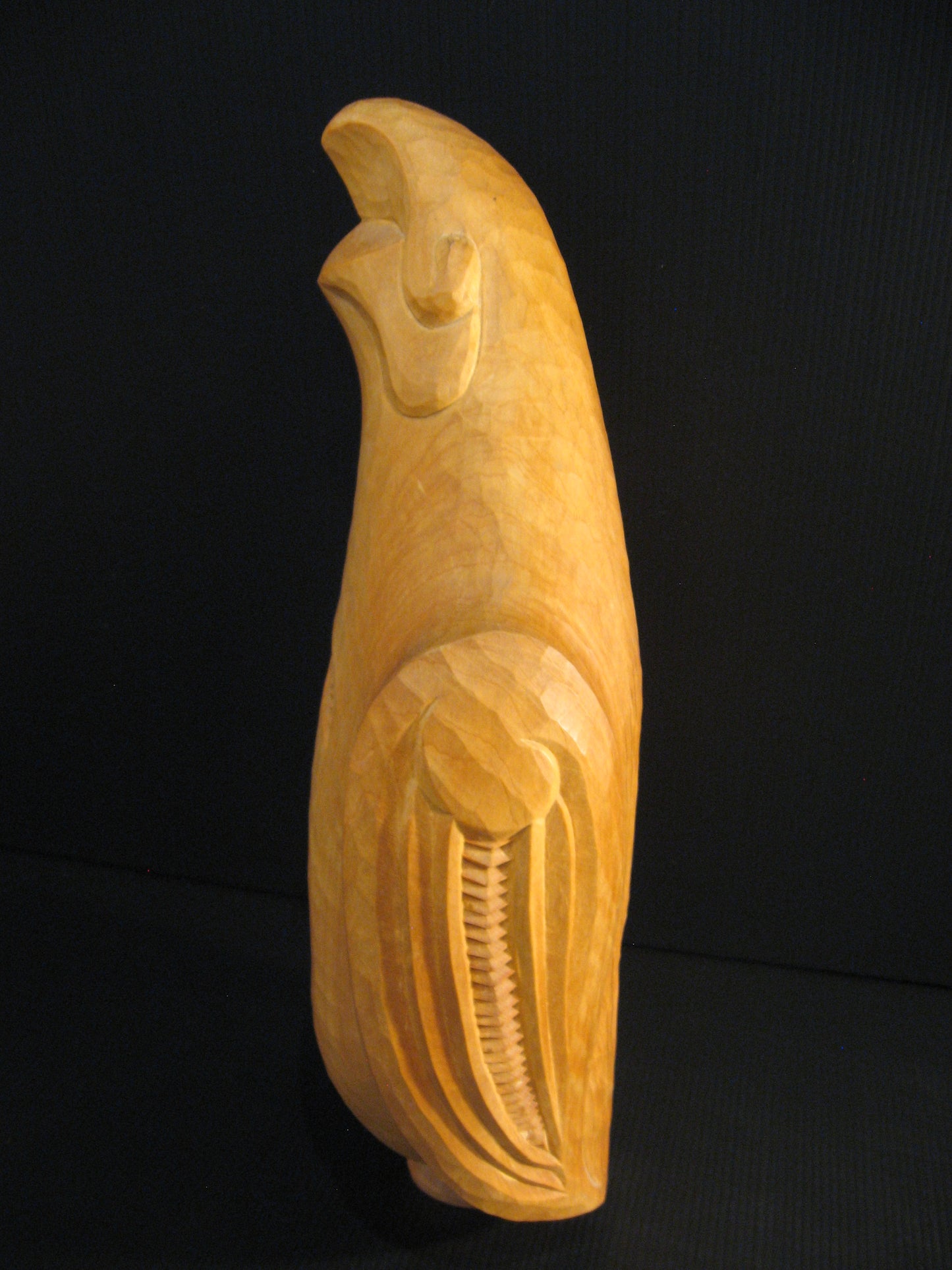Hand Carved New Zealand Kokako Bird Waka Huia by Michael Matchitt Silver Fern Gallery