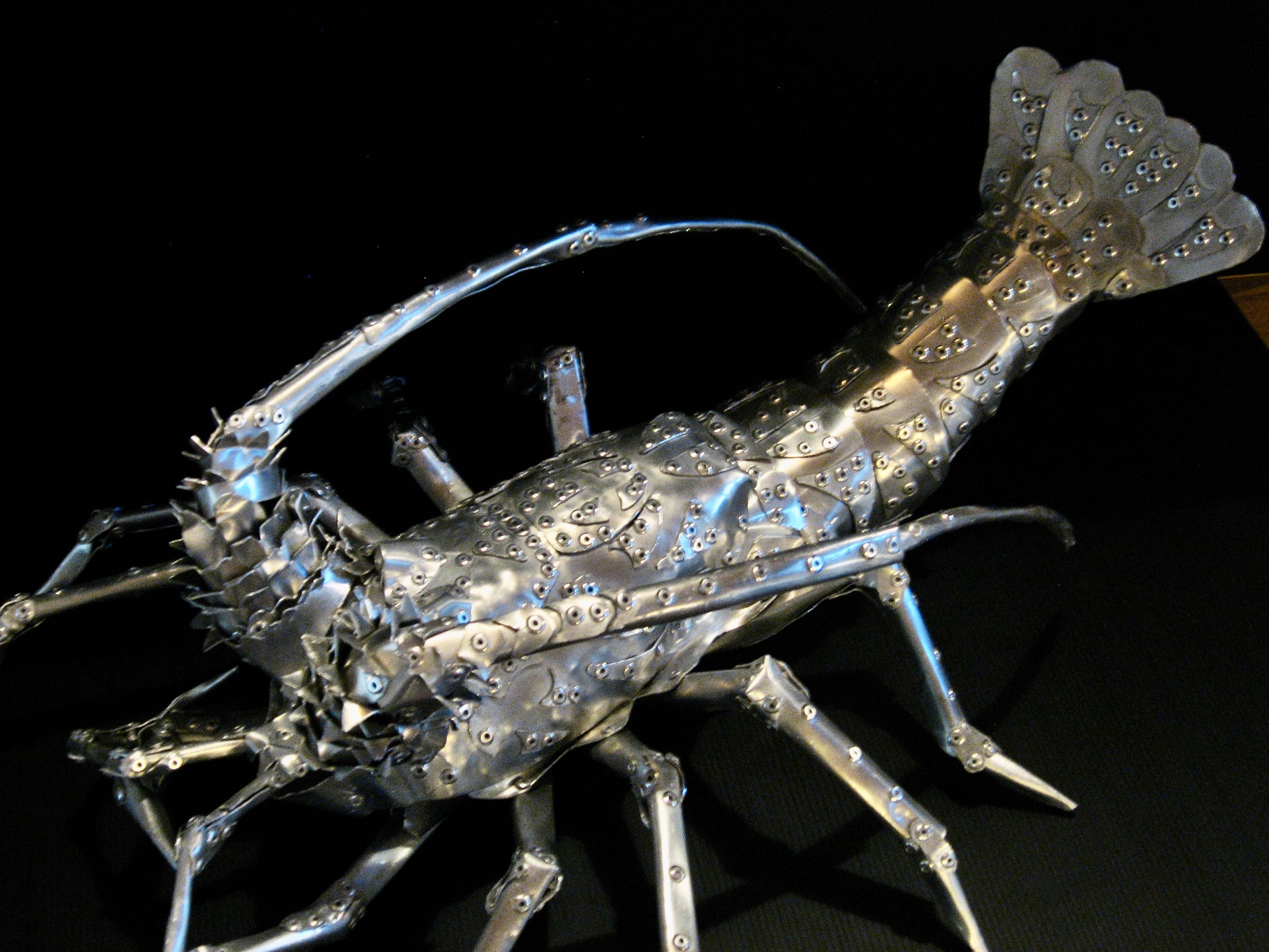 Aluminium Koura (crayfish) Sculpure by Harley Moore 60cm