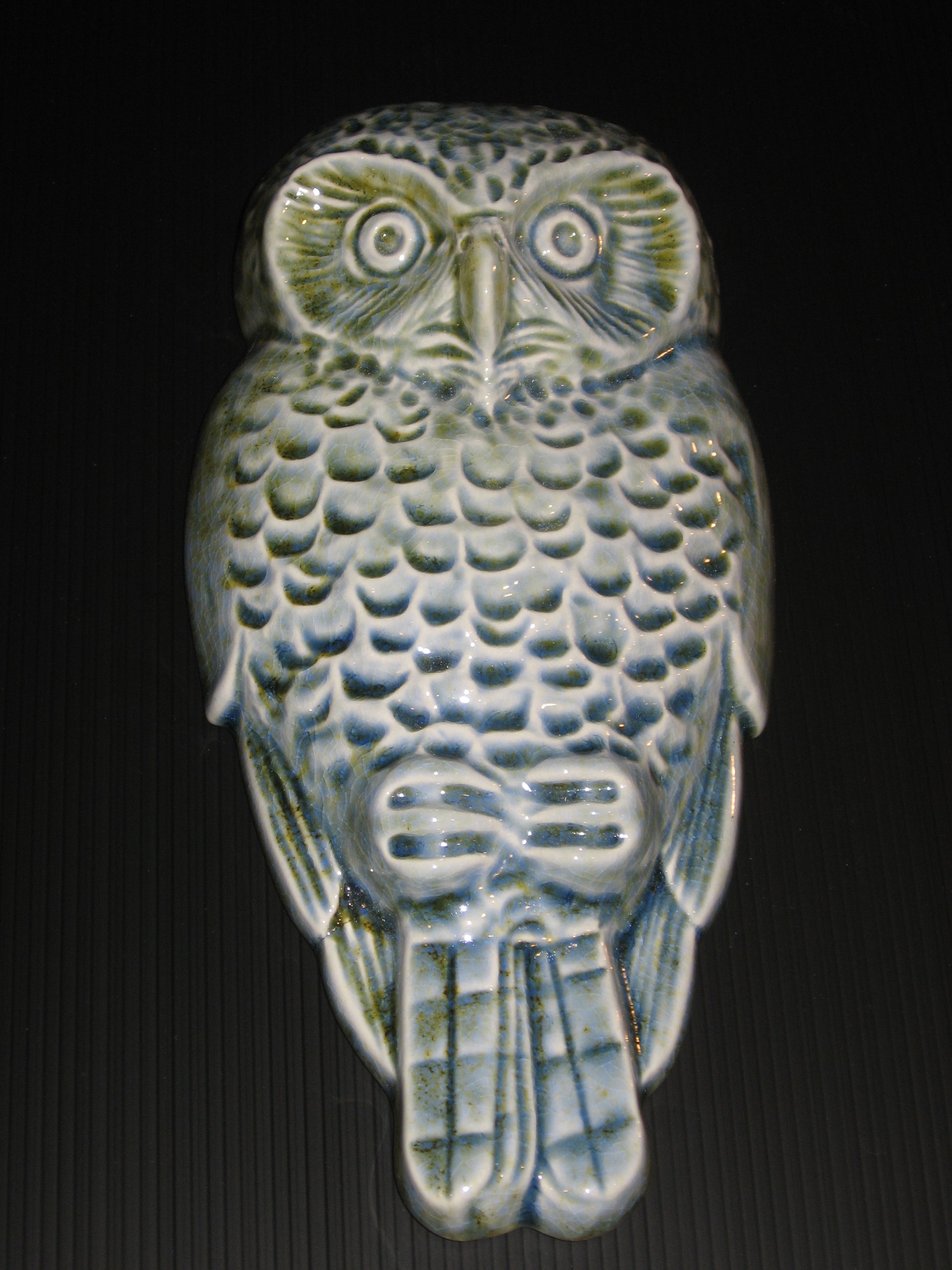 Ceramic Ruru (Owl) by Bob Steiner NZ Silver Fern Gallery
