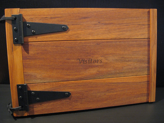 Wooden Visitors Album Book by Heritage Woodware Silver Fern Gallery