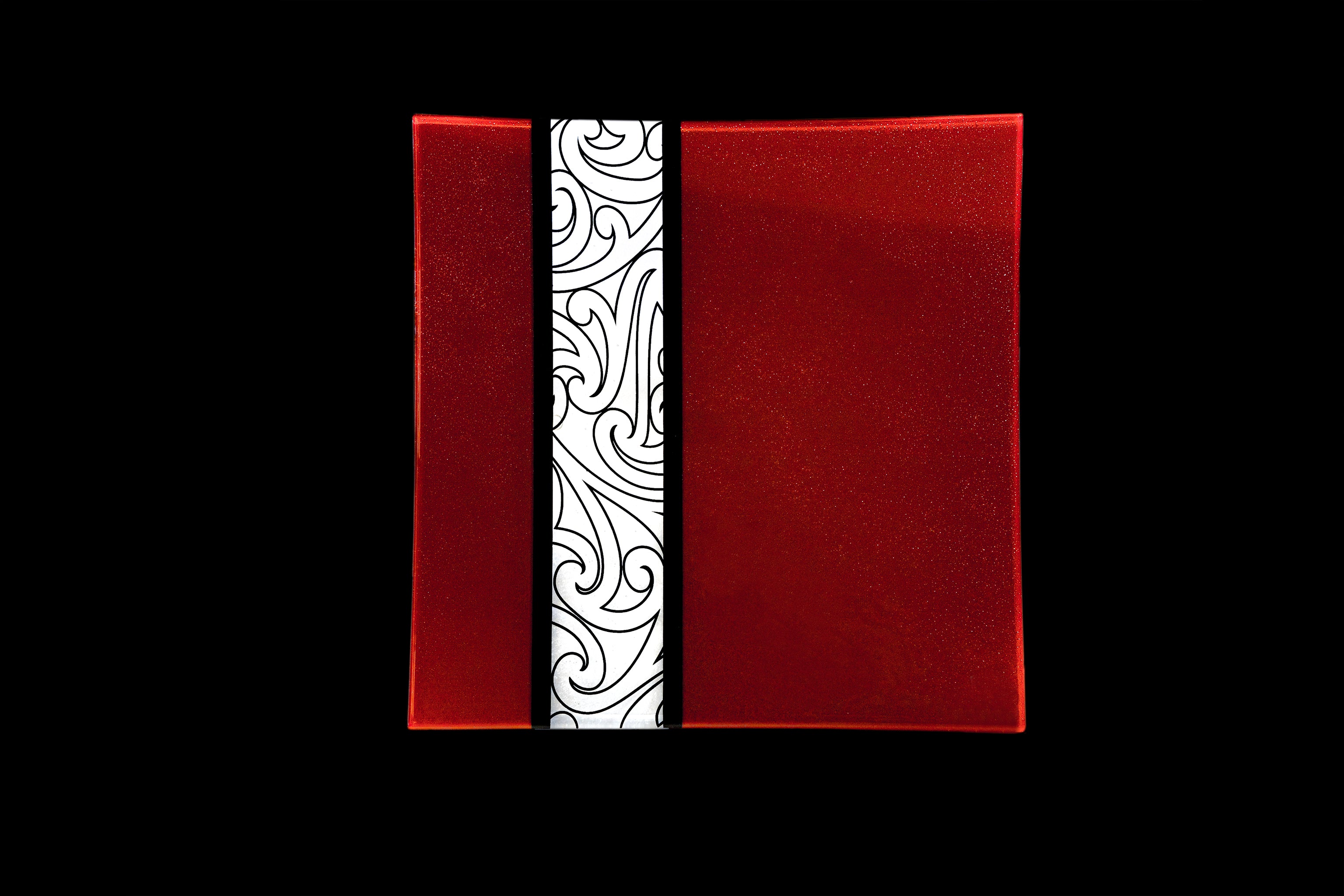 Glass Plate | Rongo | New Zealand Made | Maori Design – silverferngallery
